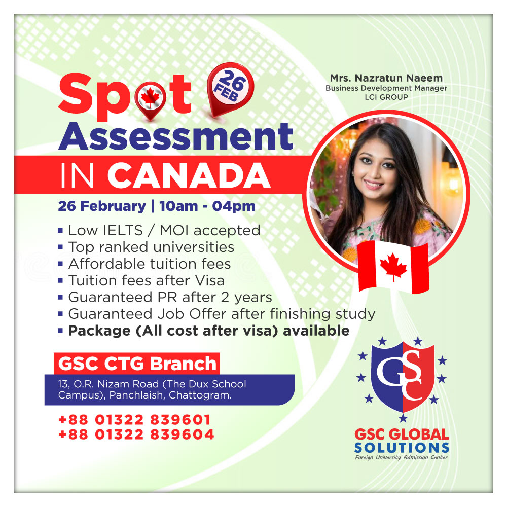 SPOT ASSESSMENT FOR STUDY IN CANADA